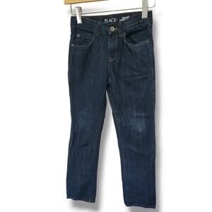 Children’s Place Girls Dark Wash Straight-Leg Jeans – Size 10